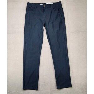 Johnnie-O Prep-Formance Pants Men's 33x30 Navy Blue Tapered Chino Stretch Golf